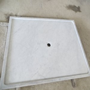 White Marble Shower Tray NMJ010