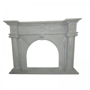 White Marble Fireplace NSFIR002