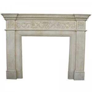 White Marble Fireplace NSFIR001