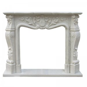 White Marble Fireplace NSFIR014