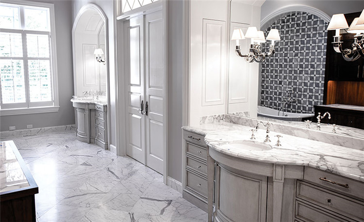 Calacatta white marble vanity tops for bathroom