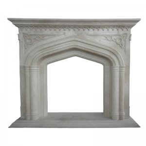 Beige Marble Fireplace NSFIR003