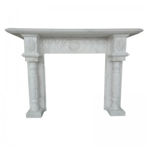 White Marble Fireplace NSFIR005